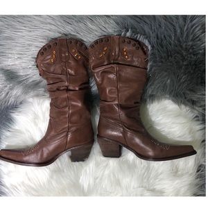 Steve Madden Western Cowboy Boots- Shyann